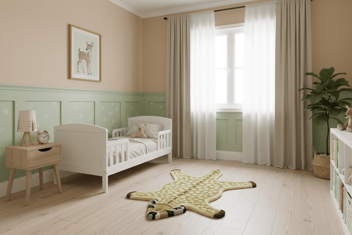 Animal Giraffe Brown Hand Tufted 2x3 Wool Area Rug - The Rug Decor