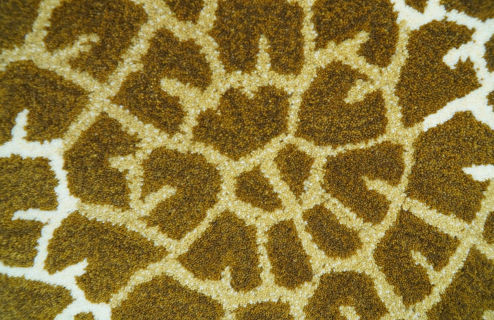 Animal Giraffe Brown Hand Tufted 3x5 Wool Area Rug - The Rug Decor
