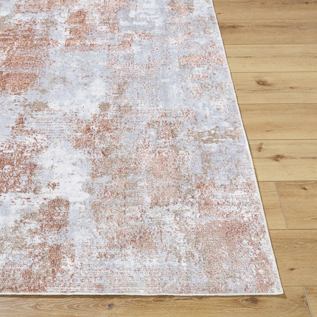 Anitra Modern Abstract Brown Washable Area Rug - The Rug Decor
