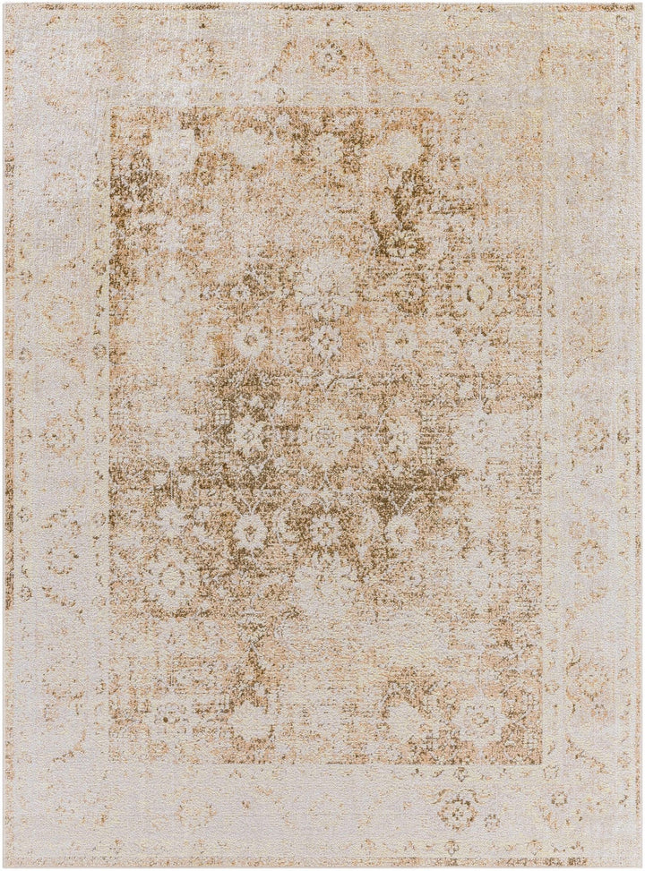 Aniyah Traditional Beige And Brown Washable Rug - The Rug Decor