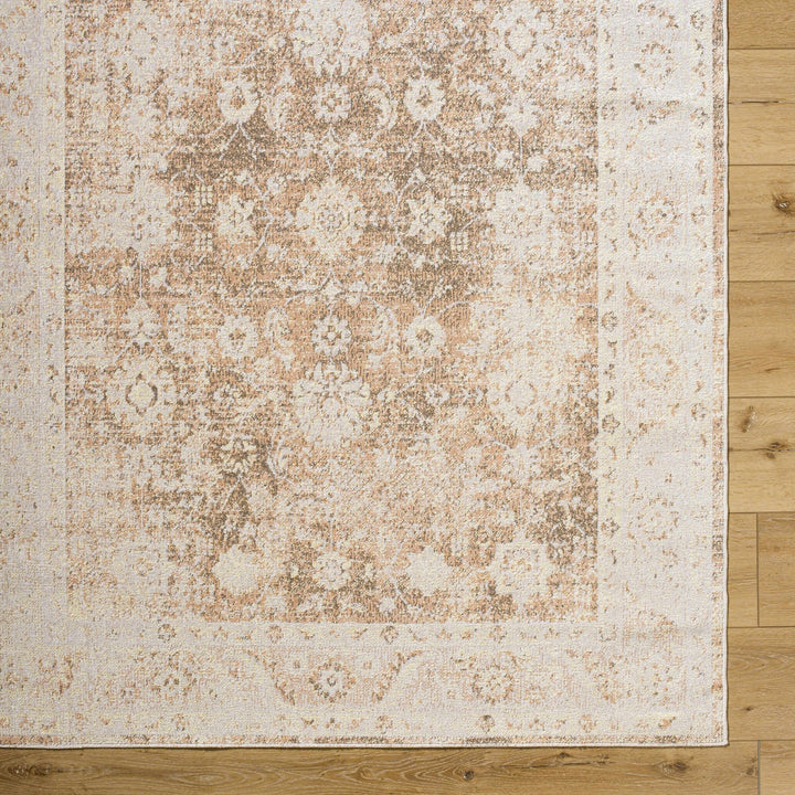 Aniyah Traditional Beige And Brown Washable Rug - The Rug Decor