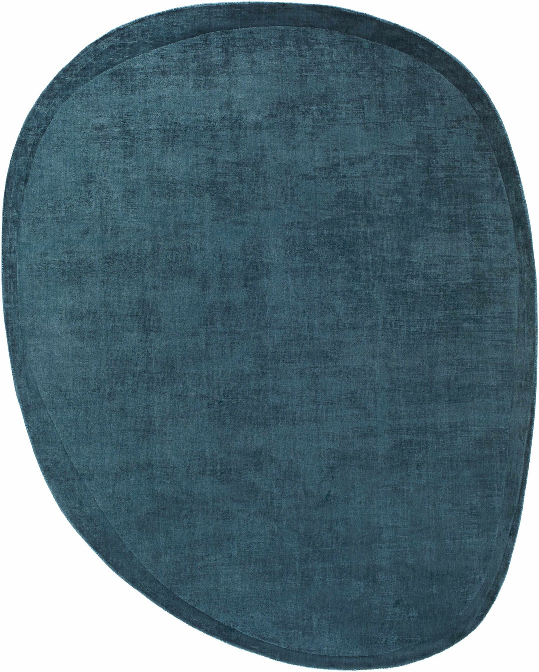 Anjang Modern Solid Design Blue Hand Loom Area Rug - The Rug Decor