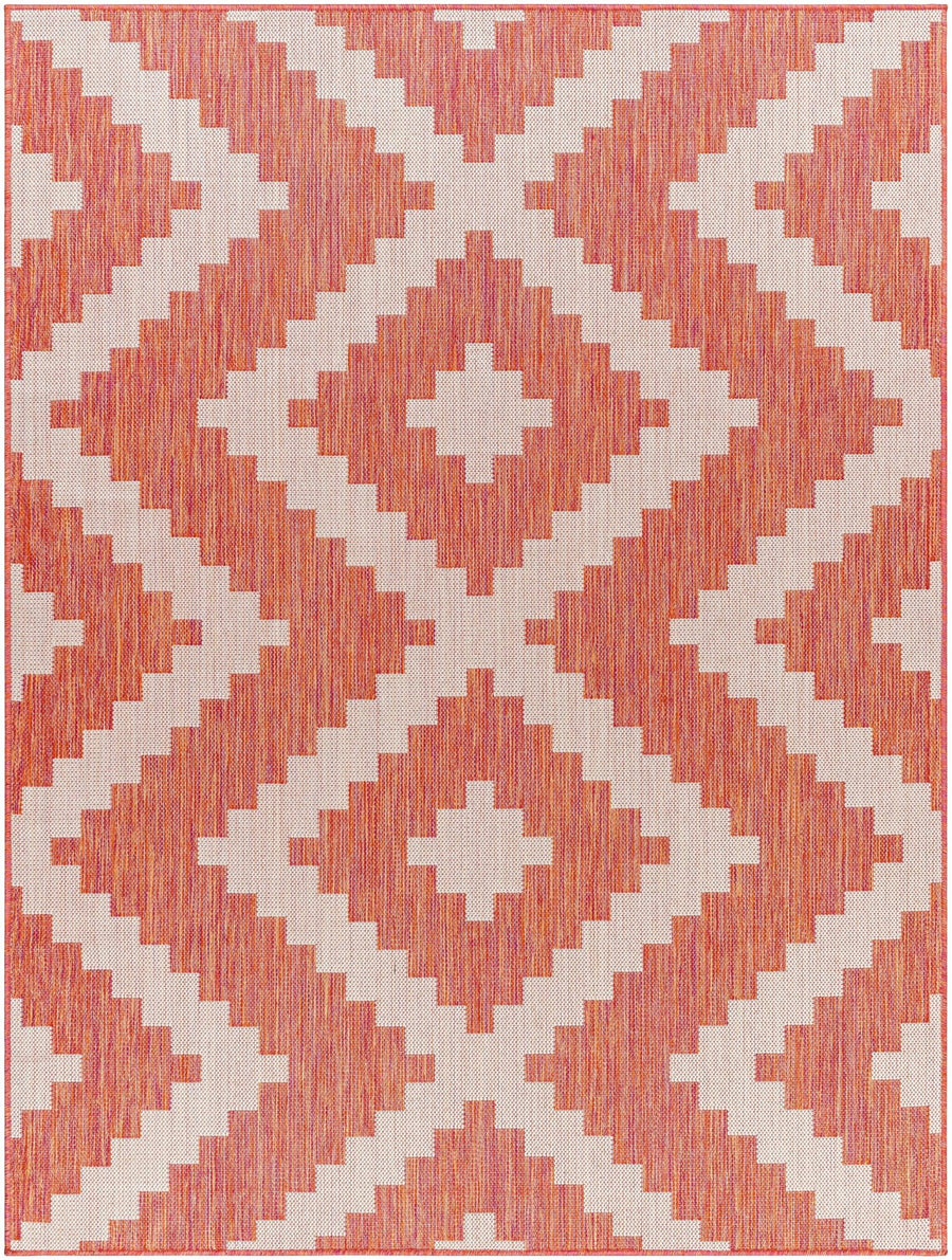 Anke Bohemian Style Burnt Orange Area Rug - The Rug Decor