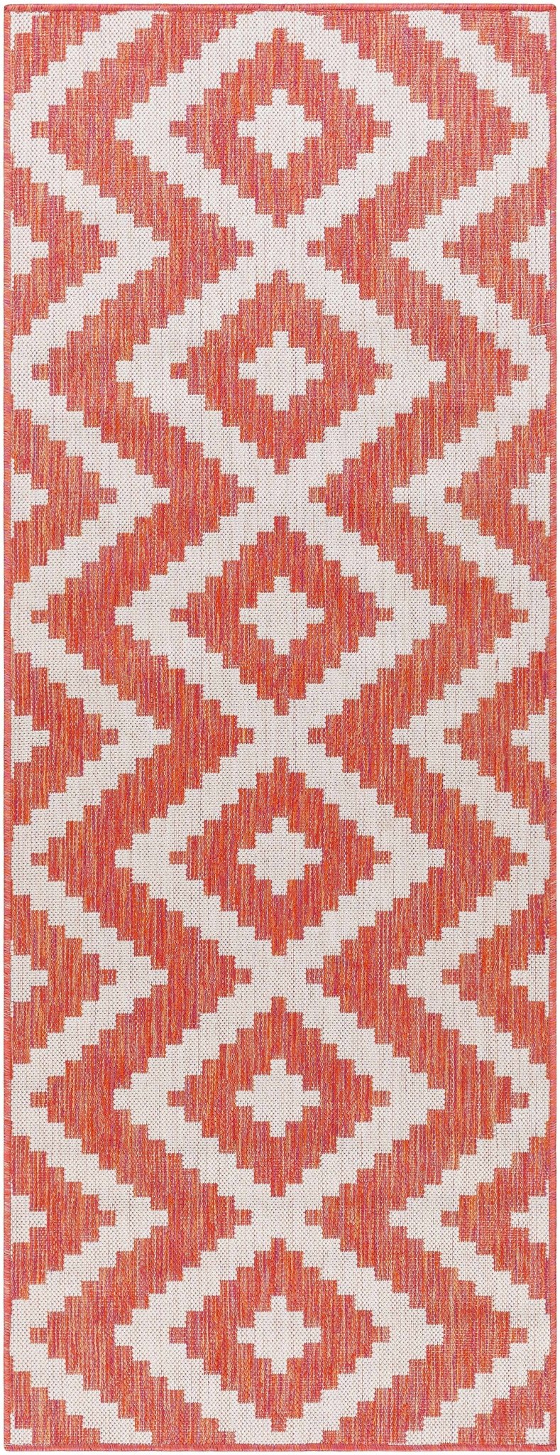 Anke Bohemian Style Burnt Orange Area Rug - The Rug Decor