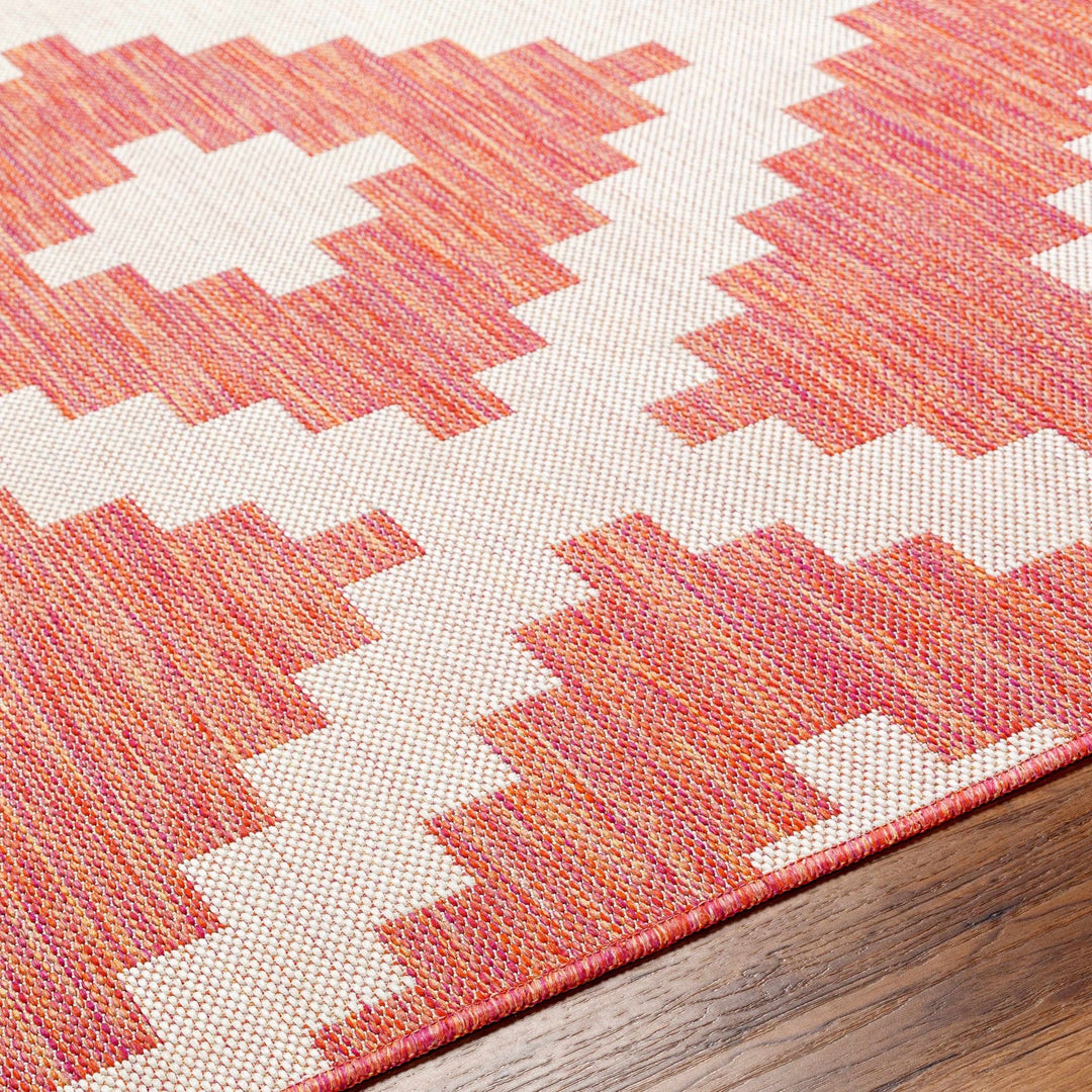 Anke Bohemian Style Burnt Orange Area Rug - The Rug Decor