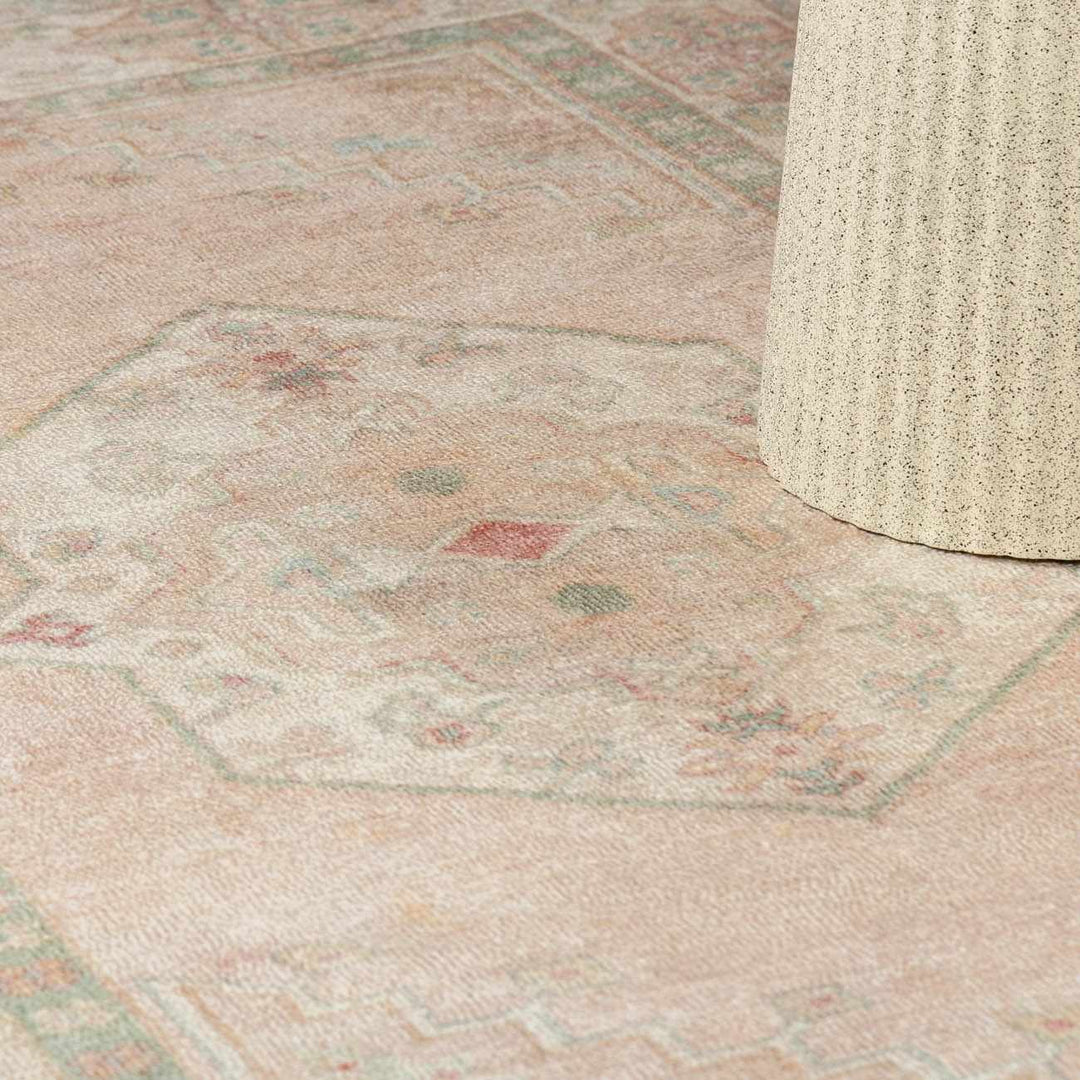 Anneke Traditional Style Peach Hand Tufted Area Rug - The Rug Decor