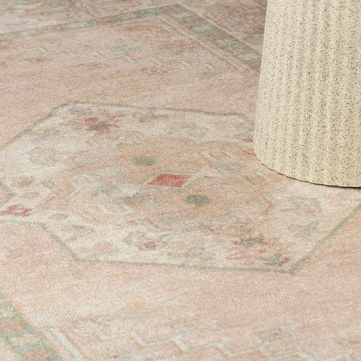 Anneke Traditional Style Peach Hand Tufted Area Rug - The Rug Decor