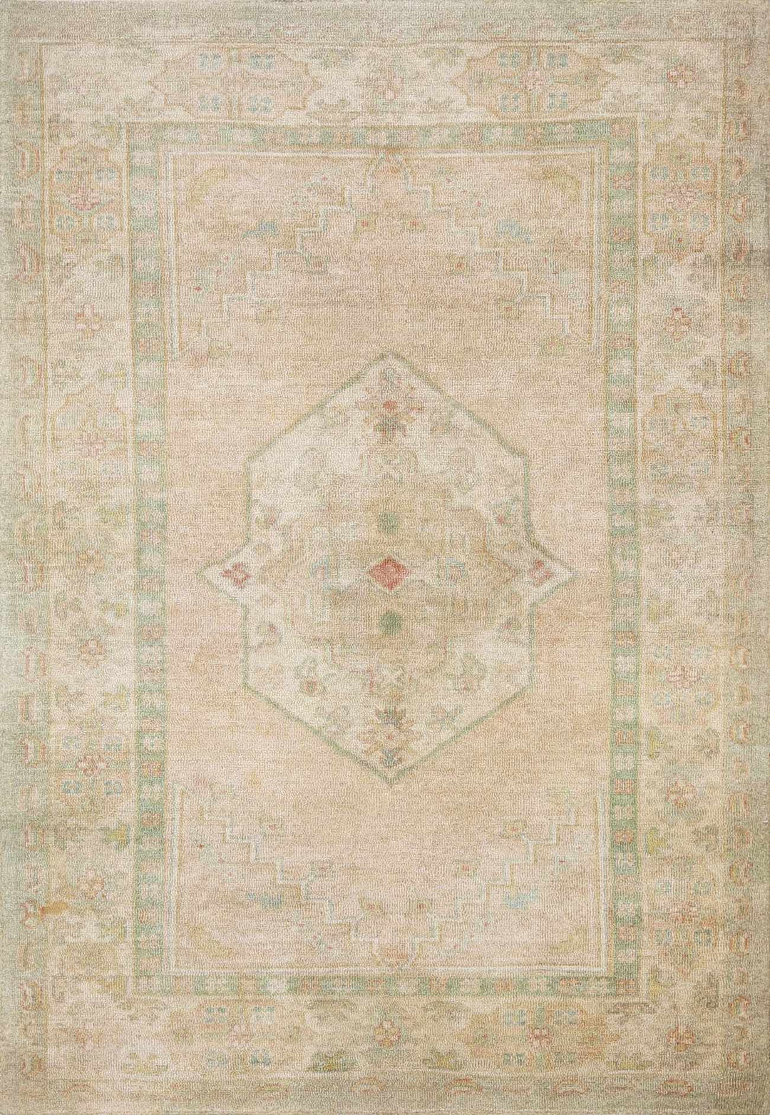 Anneke Traditional Style Peach Hand Tufted Area Rug - The Rug Decor