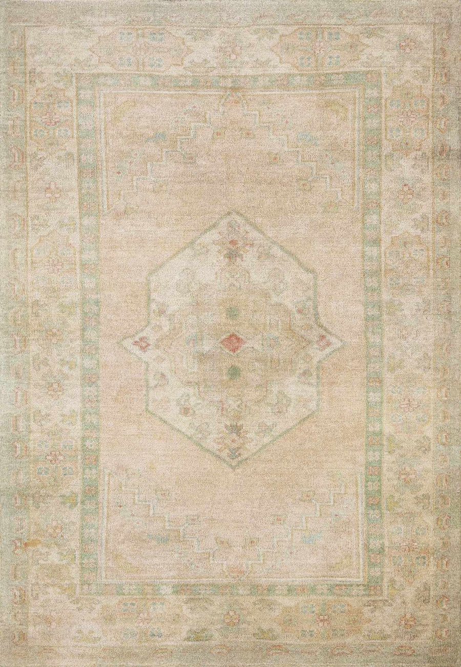 Anneke Traditional Style Peach Hand Tufted Area Rug - The Rug Decor