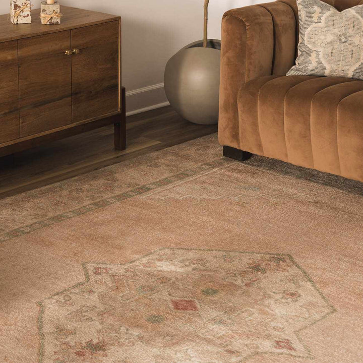Anneke Traditional Style Peach Hand Tufted Area Rug - The Rug Decor