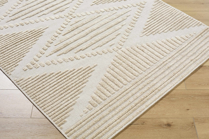 Annika Modern Beige And Ivory Washable Area Rug - The Rug Decor