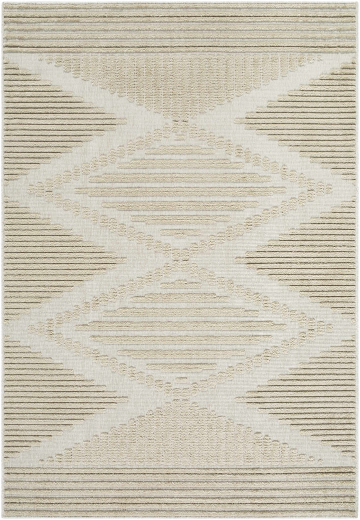 Annika Modern Beige And Ivory Washable Area Rug - The Rug Decor