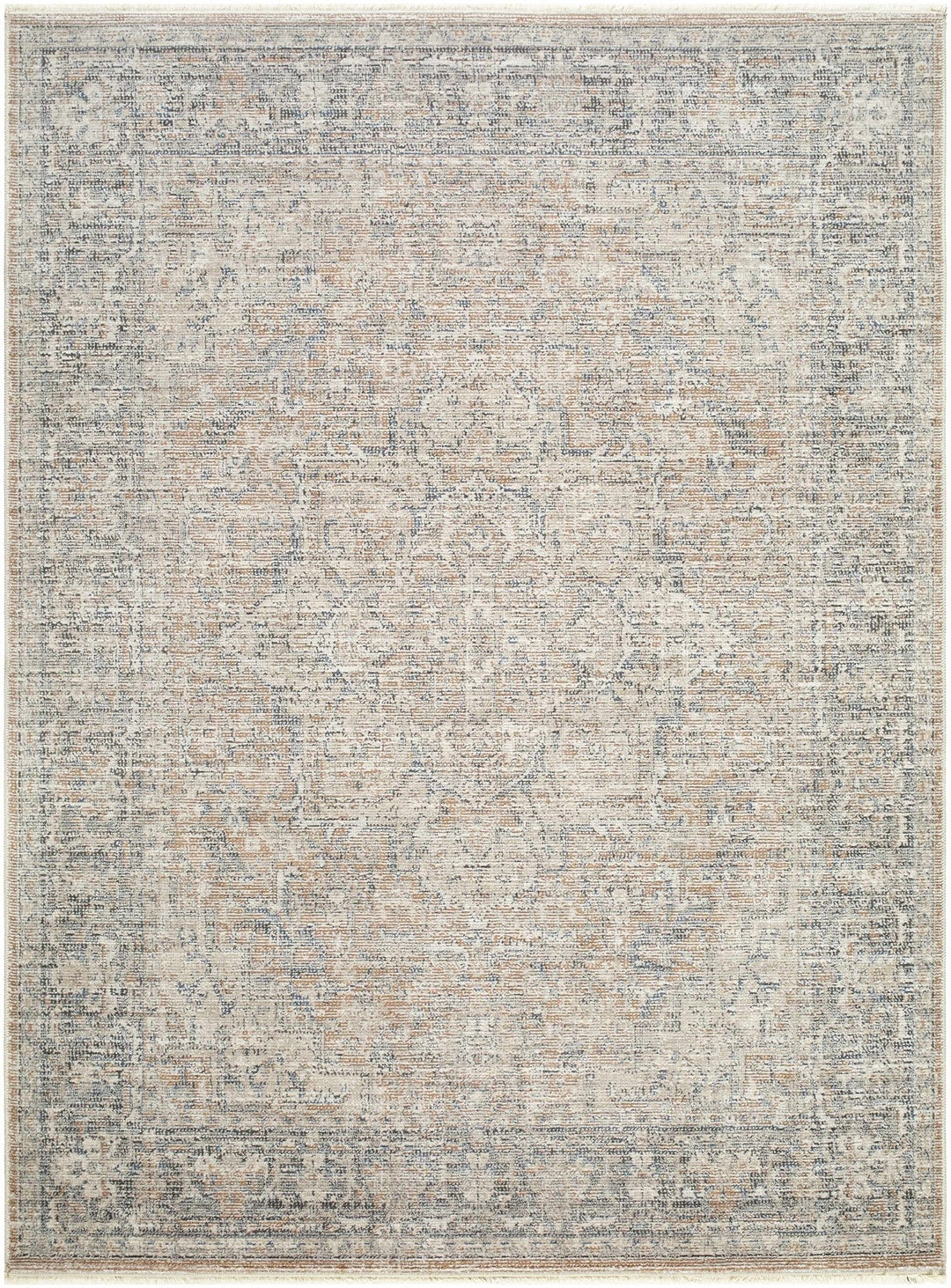 Anomie Traditional Beige And Gray Area Rug - The Rug Decor