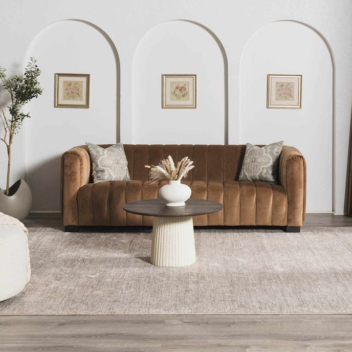 Anomie Traditional Beige And Gray Area Rug - The Rug Decor