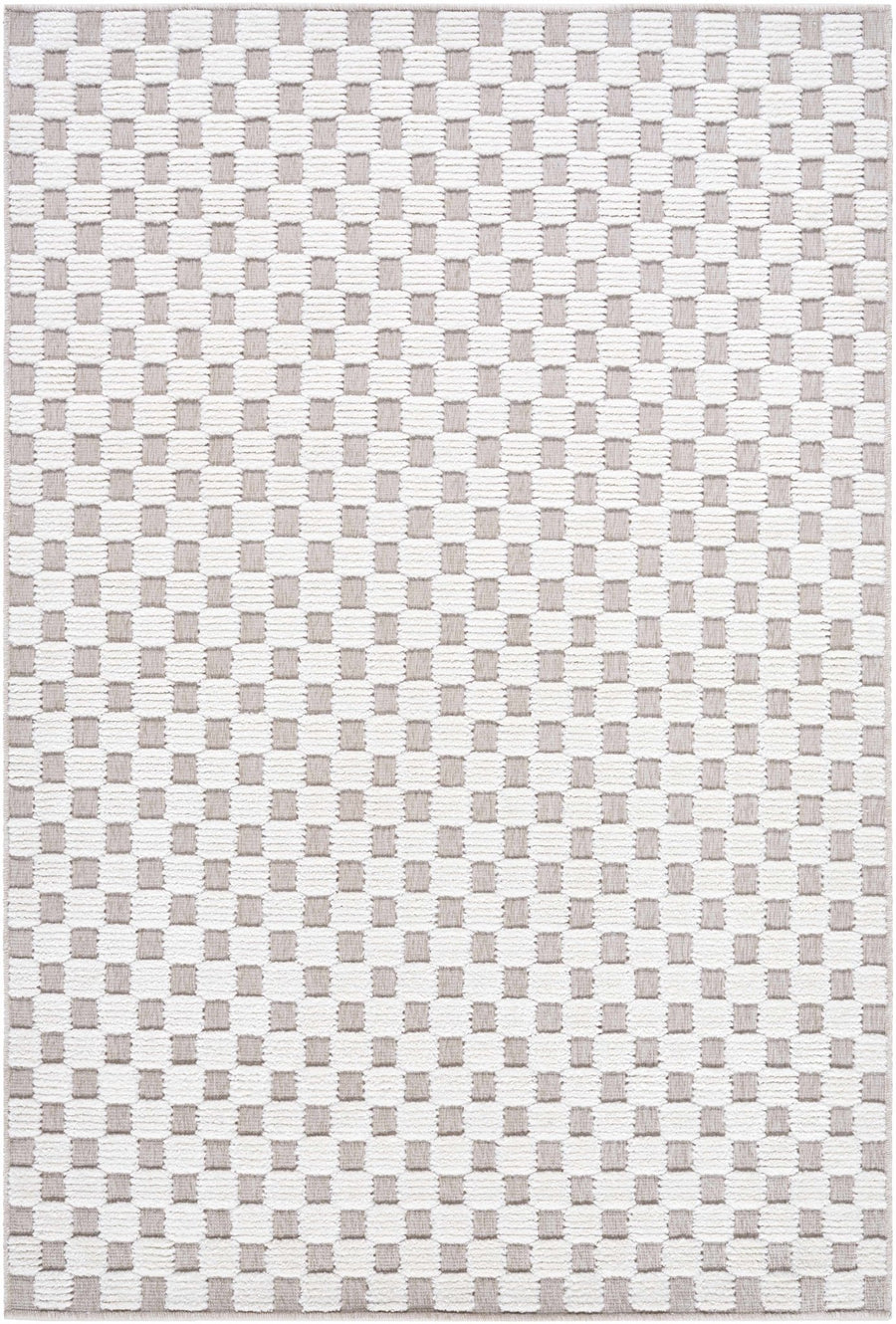 Anthea Modern Geometric Design Ivory Washable Area Rug - The Rug Decor