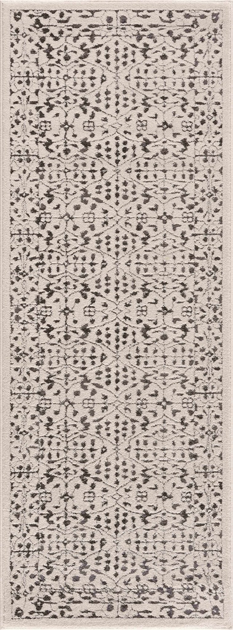 Antique Design Beige and Charcoal Traditional area rug - The Rug Decor