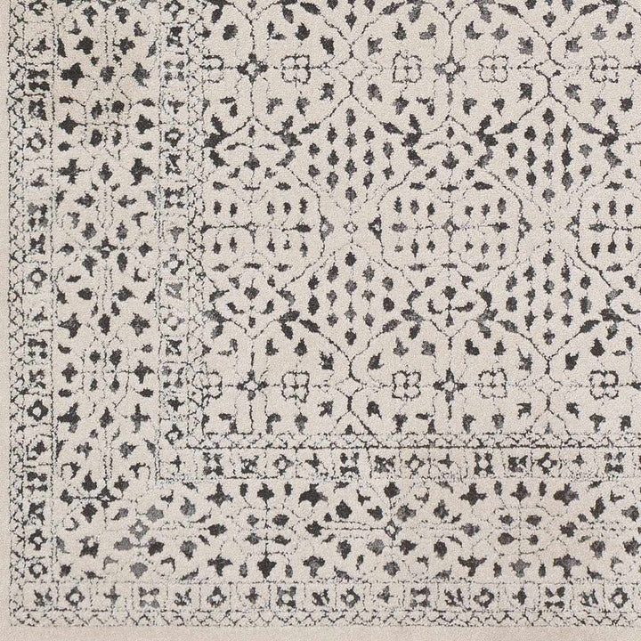 Antique Design Beige and Charcoal Traditional area rug - The Rug Decor