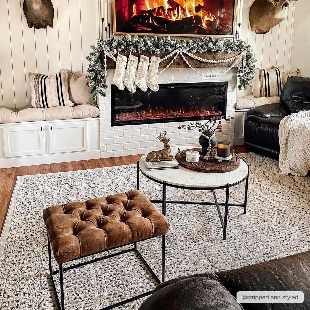 Antique Design Beige and Charcoal Traditional area rug - The Rug Decor