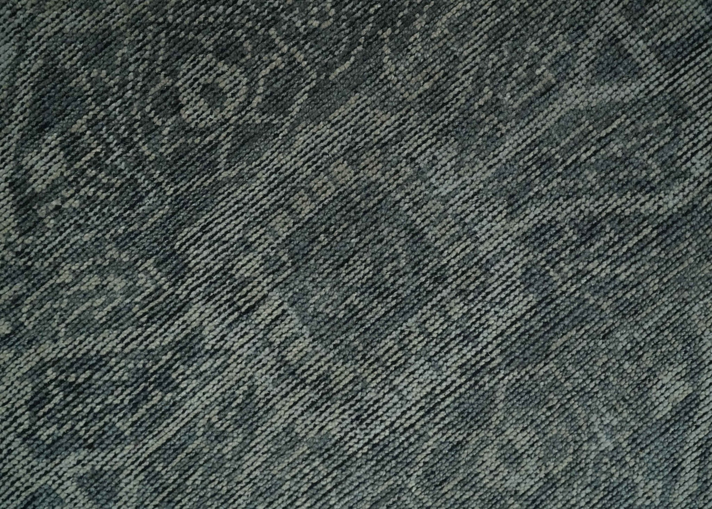 Antique Design Charcoal and Silver Traditional Medallion Custom Made wool Area Rug - The Rug Decor