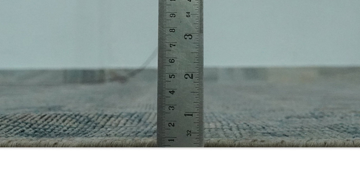 Antique look Gray, Taupe and Gray 8x10 Traditional Design wool Rug - The Rug Decor