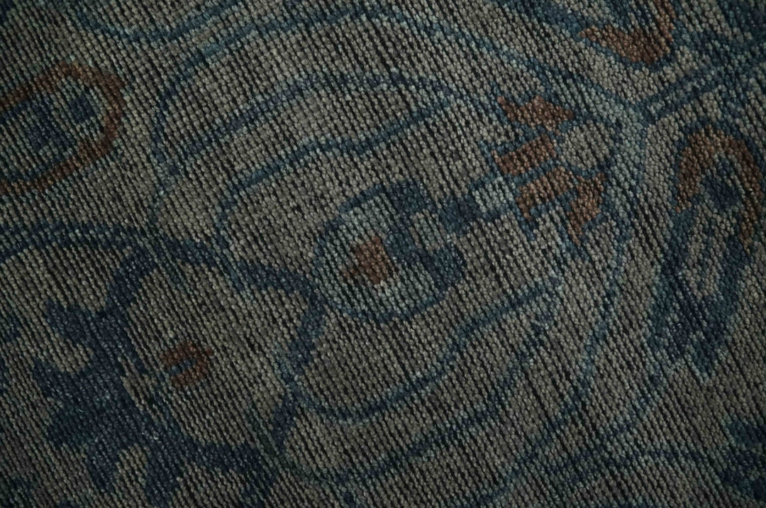 Antique look Gray, Taupe and Gray 8x10 Traditional Design wool Rug - The Rug Decor