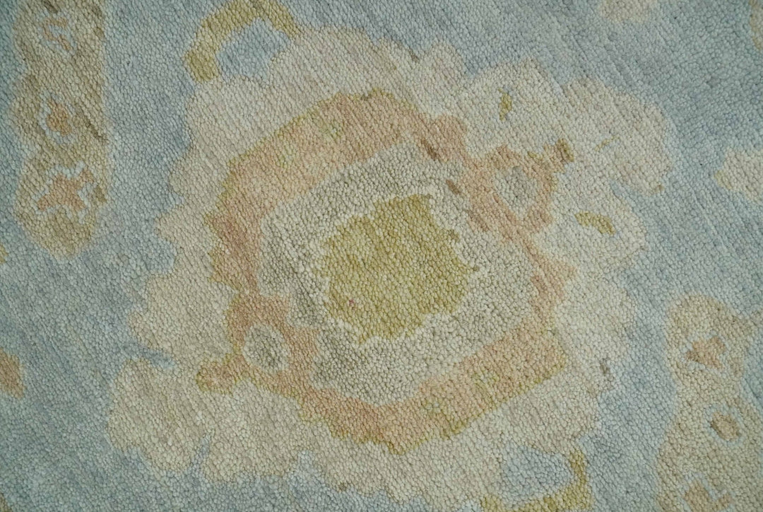 Antique style Gray, Beige and Olive 9x12 Hand knotted Oushak wool Area Rug - The Rug Decor