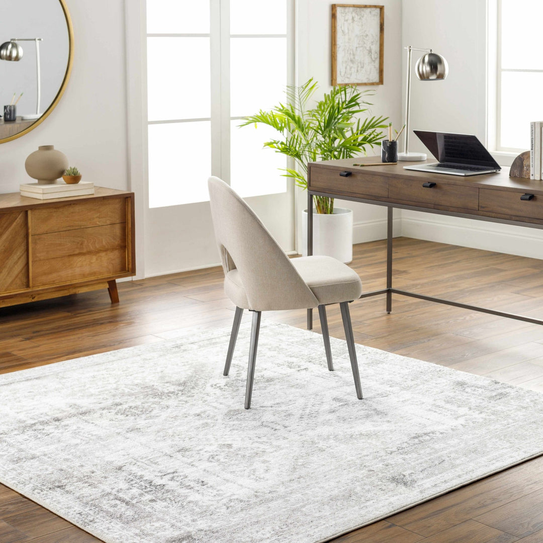 Antique Style Gray, Ivory and Charcoal Traditional Heriz Multi Size Area Rug - The Rug Decor