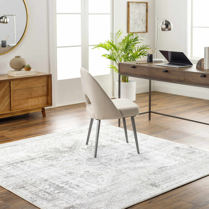 Antique Style Gray, Ivory and Charcoal Traditional Heriz Multi Size Area Rug - The Rug Decor