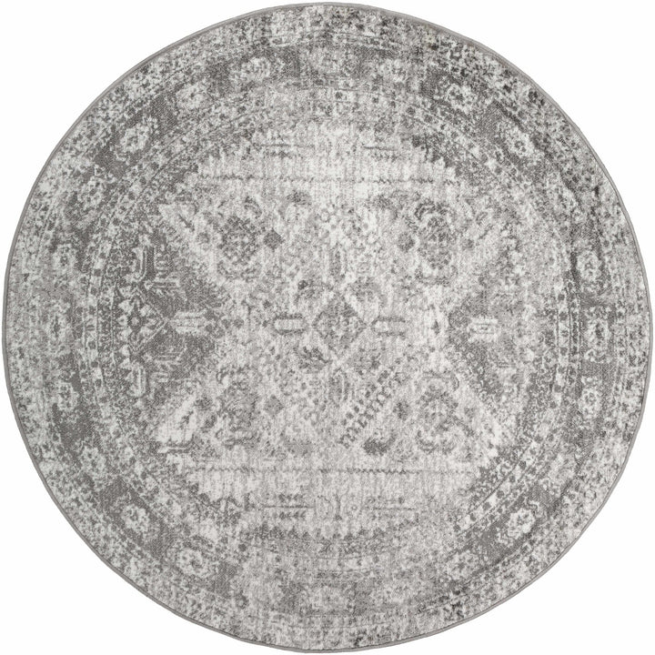 Antique Style Gray, Ivory and Charcoal Traditional Heriz Multi Size Area Rug - The Rug Decor