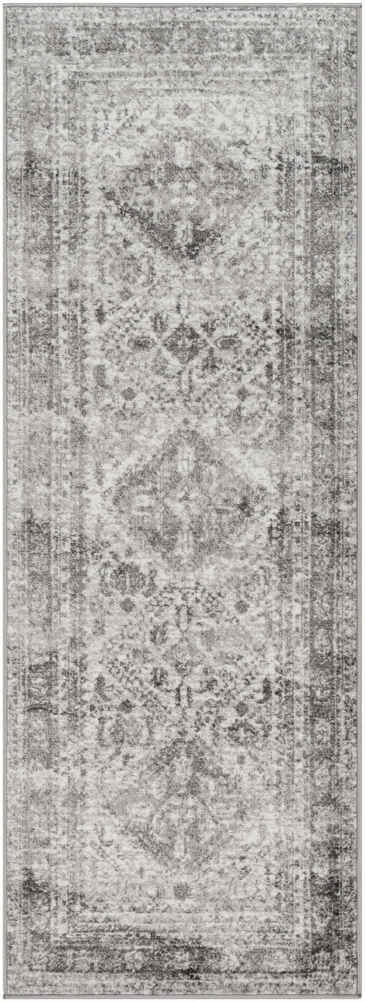 Antique Style Gray, Ivory and Charcoal Traditional Heriz Multi Size Area Rug - The Rug Decor