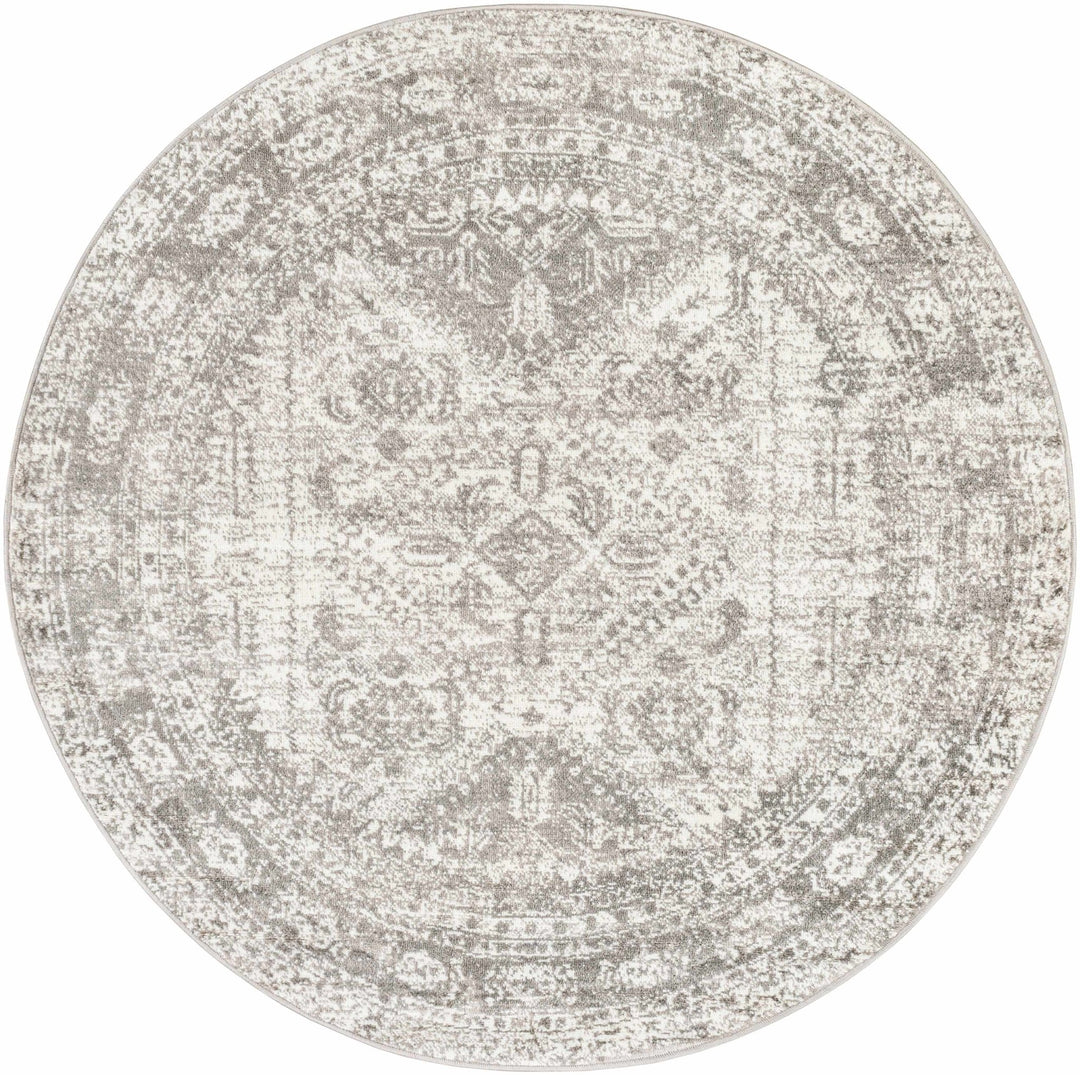 Antique Style Gray, Ivory and Charcoal Traditional Heriz Multi Size Area Rug - The Rug Decor