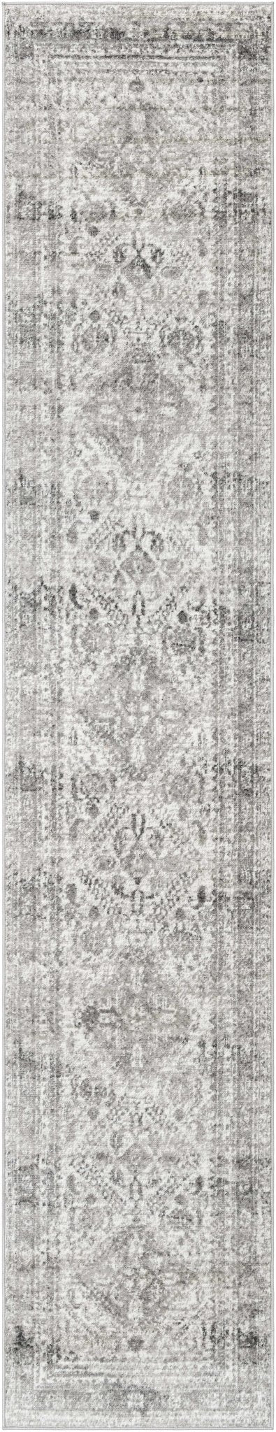 Antique Style Gray, Ivory and Charcoal Traditional Heriz Multi Size Area Rug - The Rug Decor