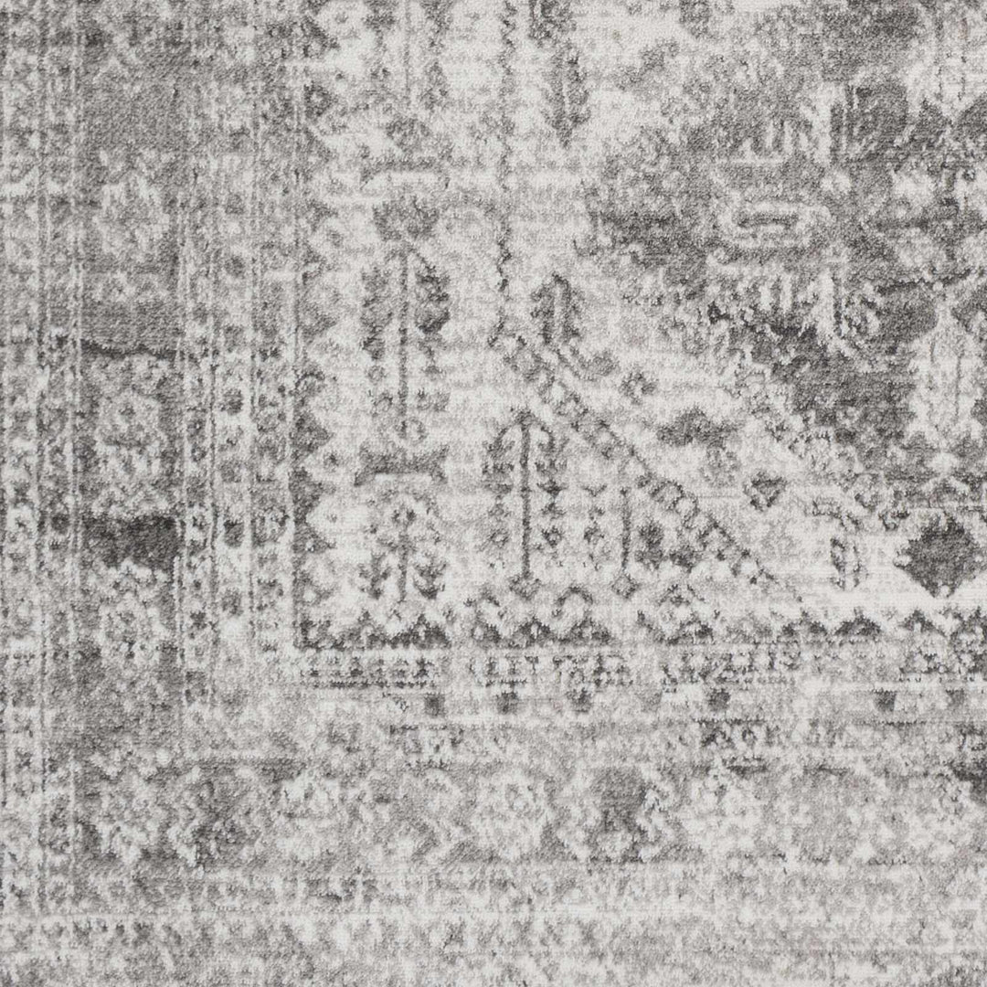 Antique Style Gray, Ivory and Charcoal Traditional Heriz Multi Size Area Rug - The Rug Decor
