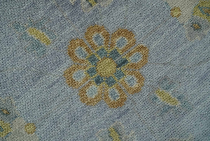 Antique Style Silver and Gray Traditional Hand knotted Oushak Custom Made wool Rug - The Rug Decor