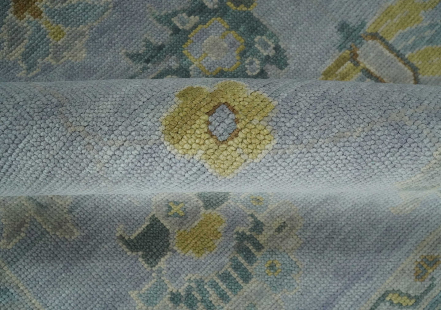 Antique Style Silver and Gray Traditional Hand knotted Oushak Custom Made wool Rug - The Rug Decor