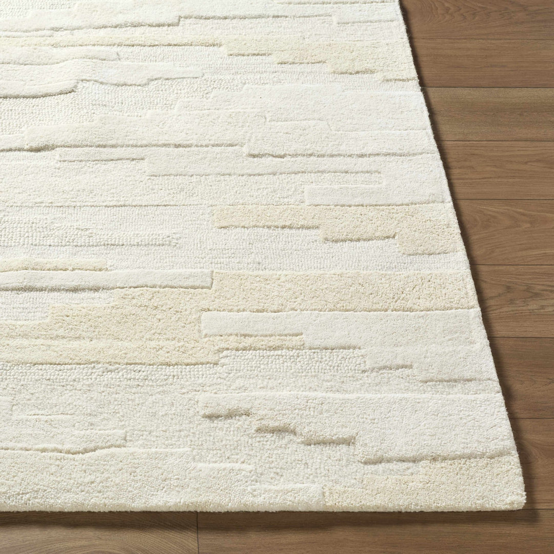 Anufry Contemporary Abstract Beige And Ivory Rug - The Rug Decor