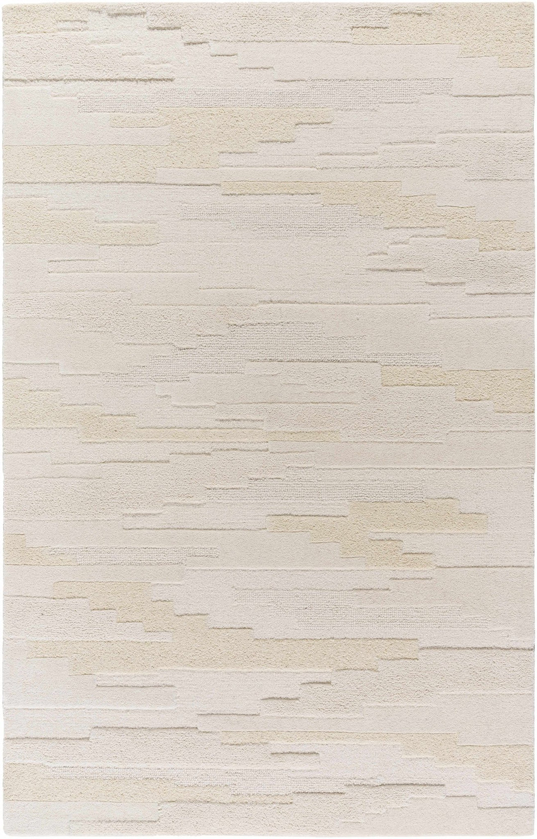 Anufry Contemporary Abstract Beige And Ivory Rug - The Rug Decor