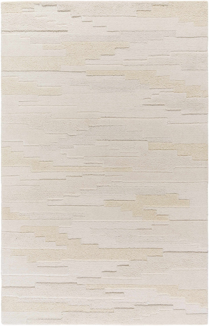 Anufry Contemporary Abstract Beige And Ivory Rug - The Rug Decor