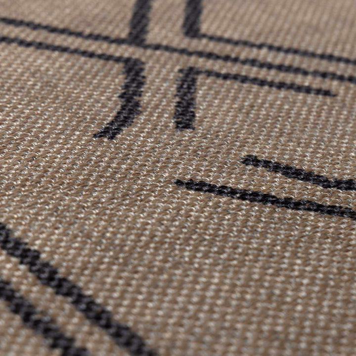 Anuja Traditional Geometric Design Tan Washable Jutely Rug - The Rug Decor