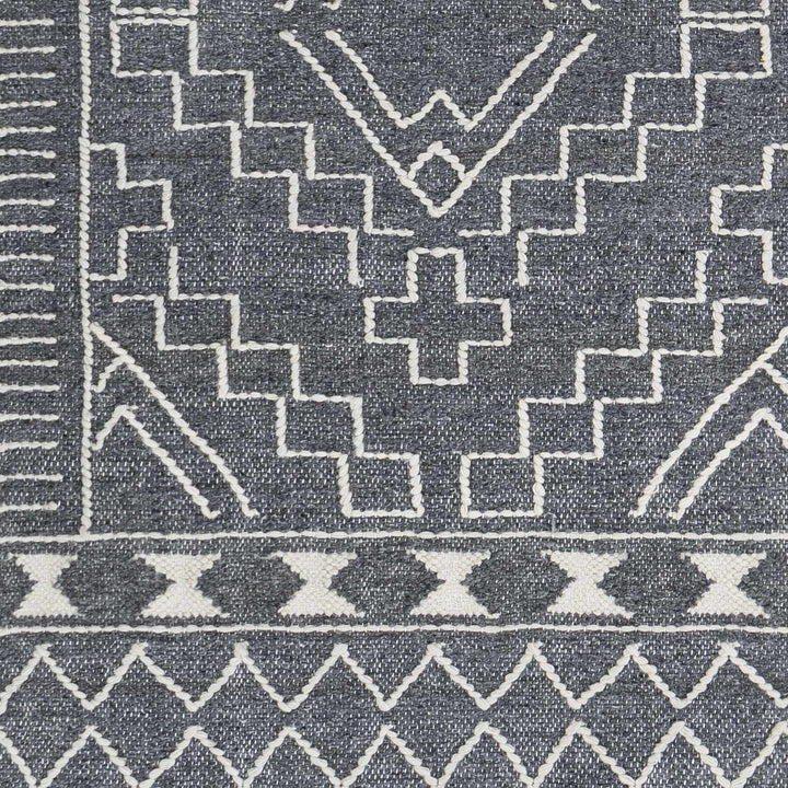 Apalachicola Gray Modern Style Hand Woven Wool Area Rug