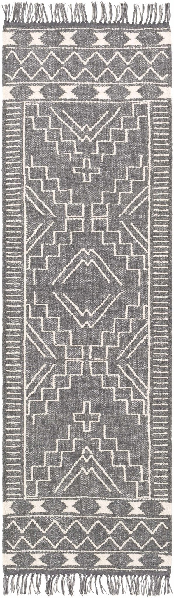 Apalachicola Gray Modern Style Hand Woven Wool Area Rug - The Rug Decor