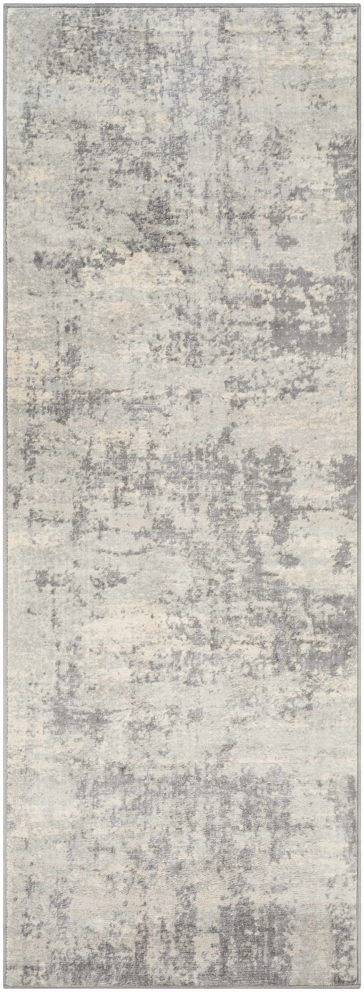 Apison Modern Abstract Design Gray Area Rug
