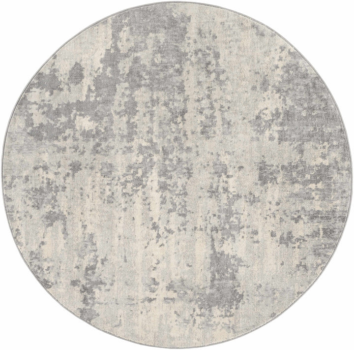 Apison Modern Abstract Design Gray Area Rug
