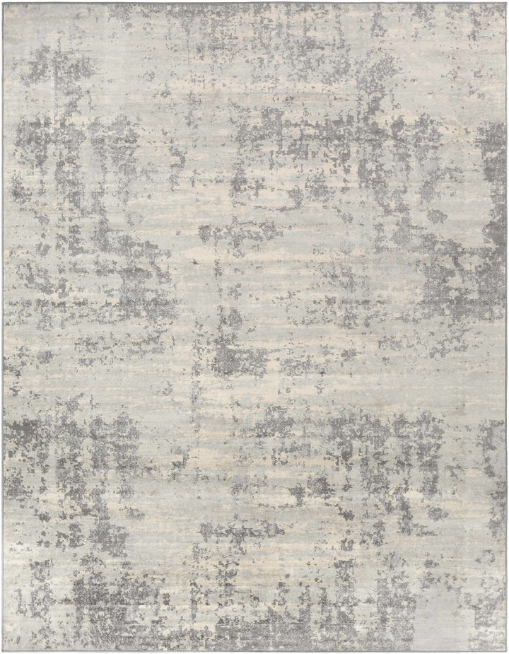 Apison Modern Abstract Design Gray Area Rug