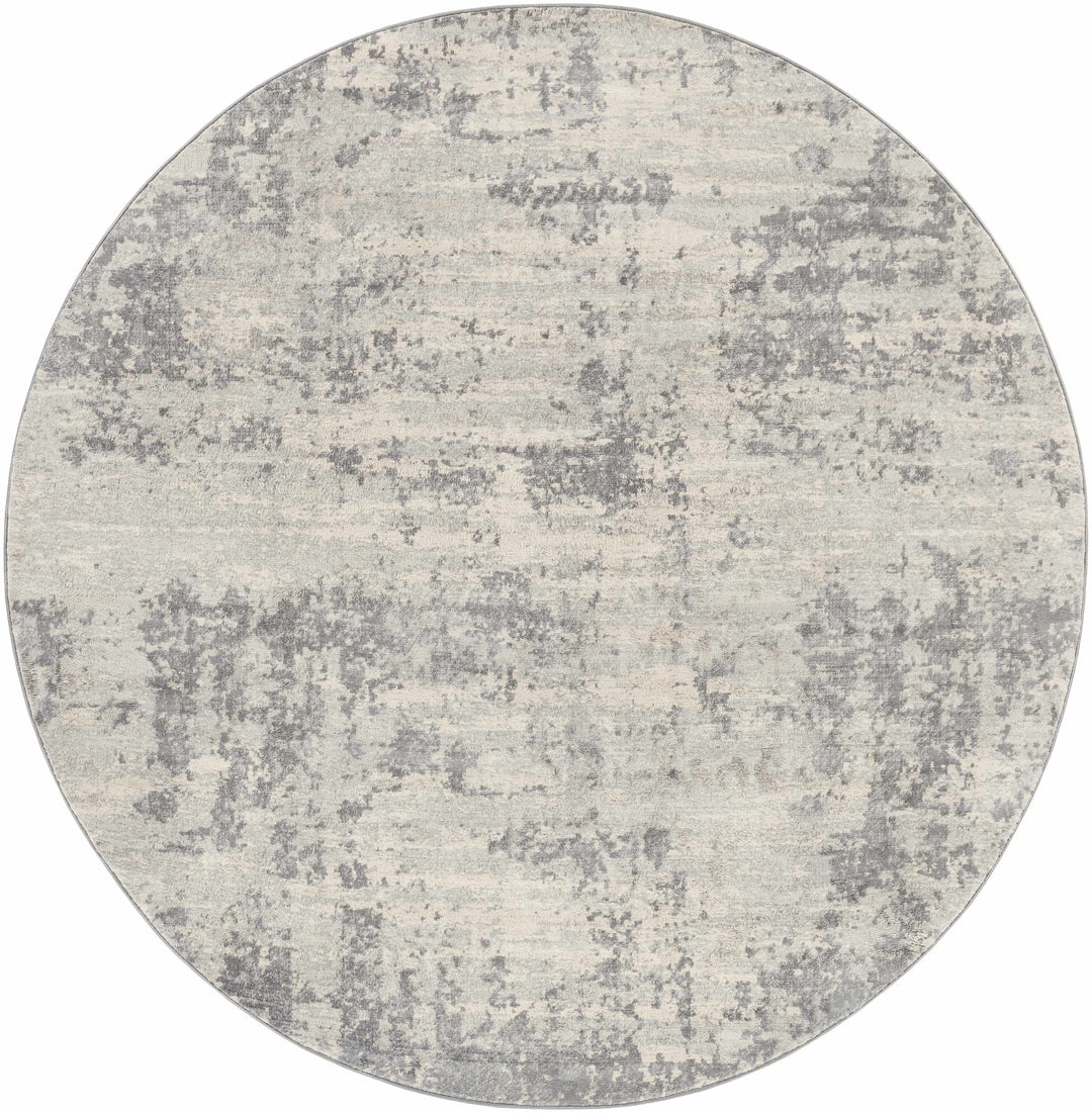 Apison Modern Abstract Design Gray Area Rug