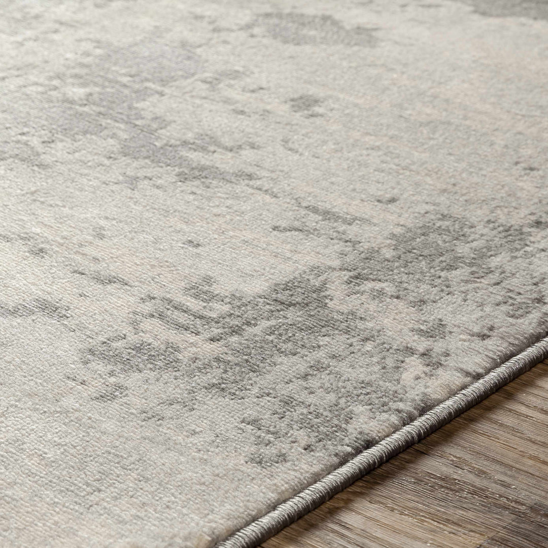 Apison Modern Abstract Design Gray Area Rug