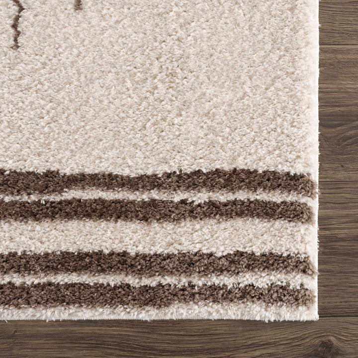Apichu Modern Brown And Beige Washable Area Rug - The Rug Decor