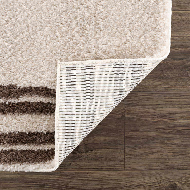 Apichu Modern Brown And Beige Washable Area Rug - The Rug Decor