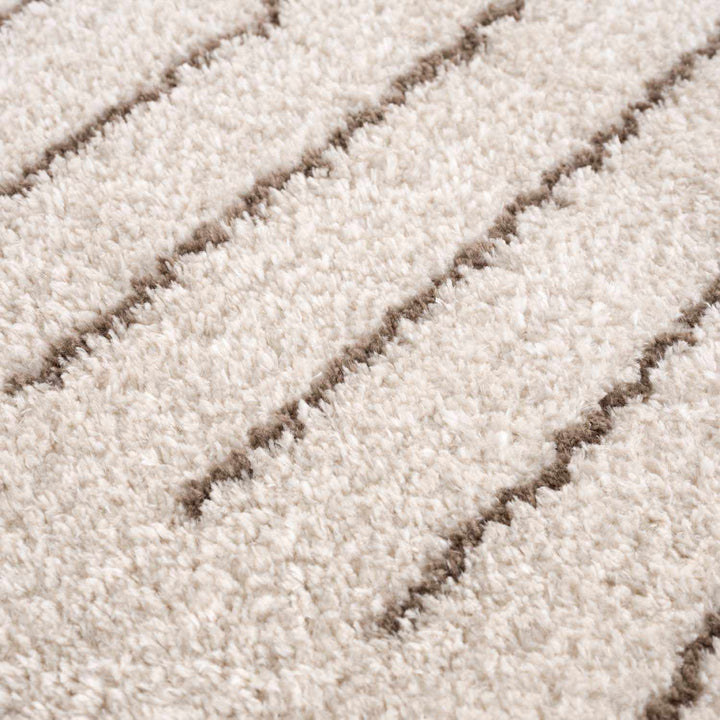Apichu Modern Brown And Beige Washable Area Rug - The Rug Decor