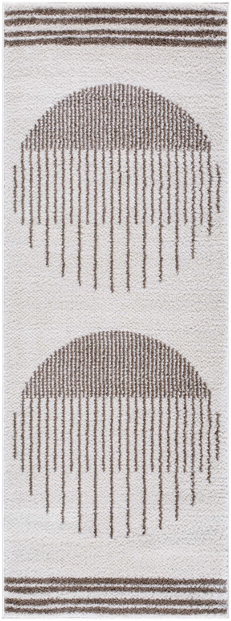 Apichu Modern Brown And Beige Washable Area Rug - The Rug Decor
